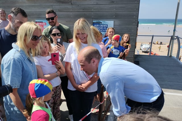 Prince William visits Cornwall on whistle stop tour - updates
