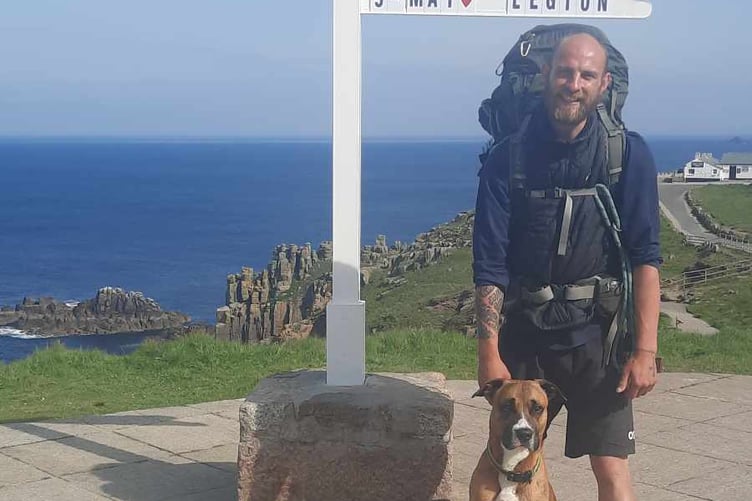 Ben Johnson and Milo at Land's End