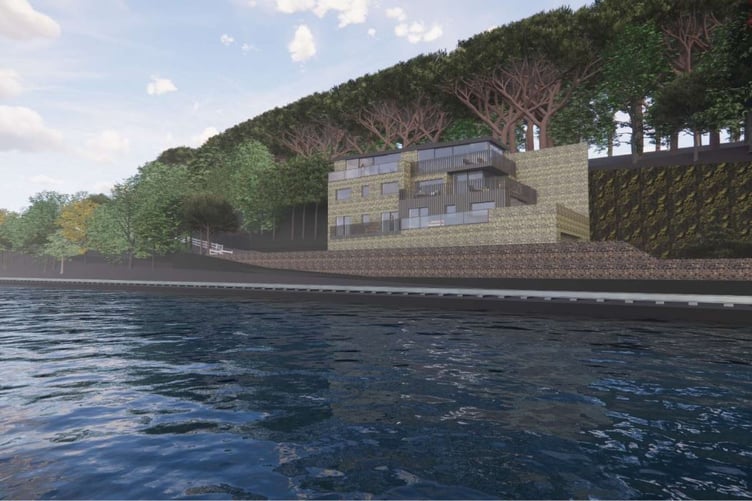 The proposed replacement house at Sandplace (Cornwall Council)