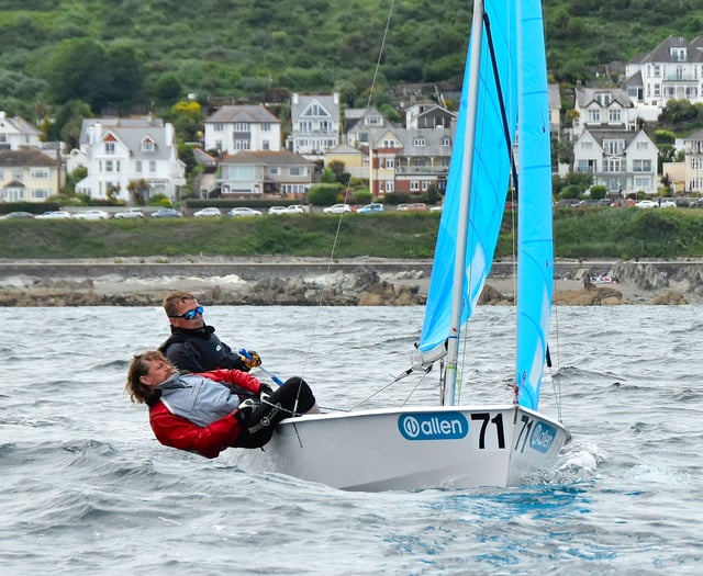 Ivan and Matt Jaycock win Enterprise class at Looe's monthly race
