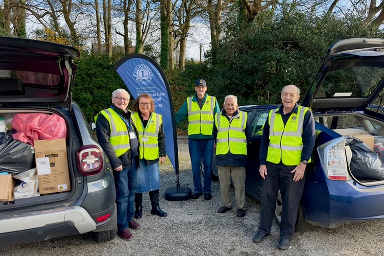 Members of the St Austell Lions Club will be holding another collection.