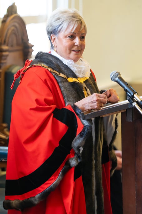 Saltash mayor Cllr Julia Peggs