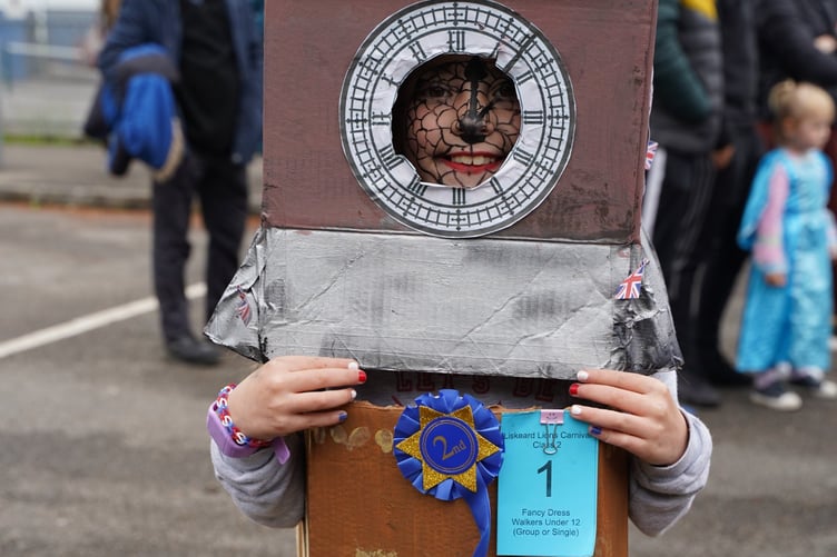 The second prize winner in last year's Fancy Dress Walkers Under 12 (group or single) category was 'Big Ben'