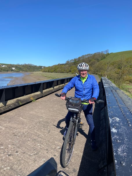 Jim Bennet on the Tarka Trail in April