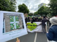 Cornwall marches through Kensington on Grenfell Silent Walk 