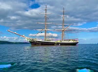 Pilgrims set sail off South East Cornwall coast