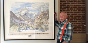 Artist's paintings in exhibition remembering heroic mountaineer
