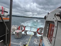 Lifeboat pagers go off as crew member is getting married at church