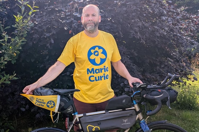 Matt Starling, 49, from Torpoint prepares for his epic challenge