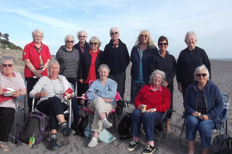 A beach barbecue for Trefoil Guild members was held at Seaton Beach