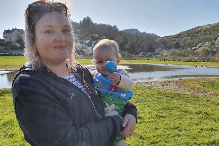 BRIDIE Nilsen-Borrell with her daughter Mary