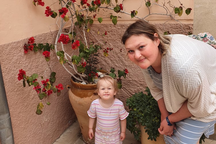 BRIDIE Nilsen-Borrell with her daughter Mary