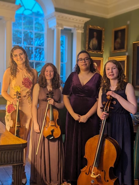 The Vox Quartet; violinists Niamh Adams and Emily Ames, viola Katharine Wing and Irish cellist Catherine Cotter