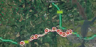 Traffic mayhem at bridge strike closes A38