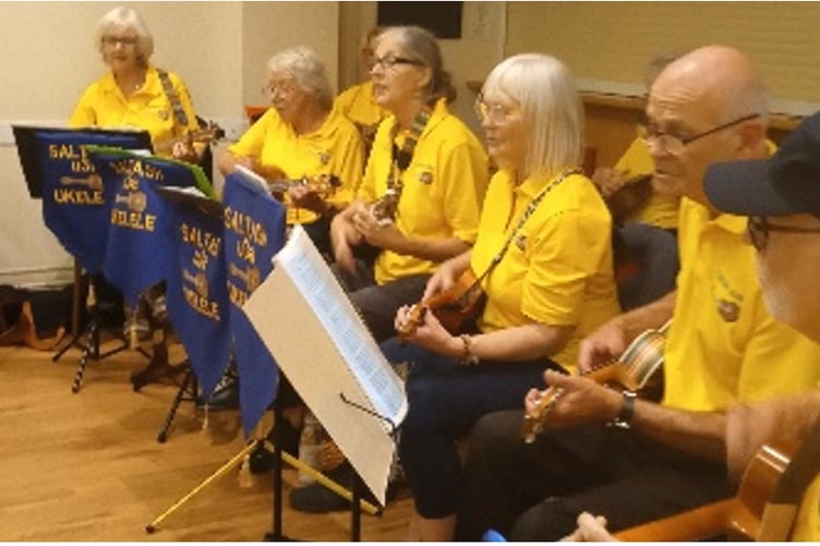 The ladies of Pensilva WI were invited to sing along
