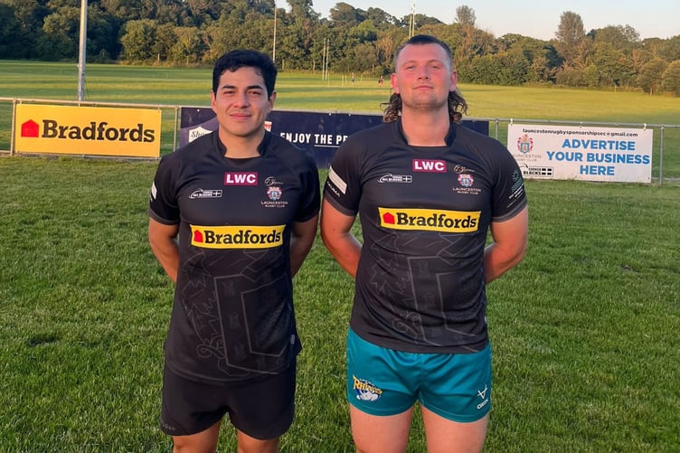 Summer signings Jose Luis Juarez (left) and Zerran Hammond are both recalled to the starting XV for tomorrow's clash at Matson. Picture: Launceston Rugby Club