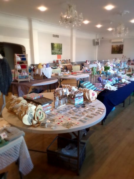 Just part of a very full fayre held by the Cornwall Support Group for the UK Sepsis Trust