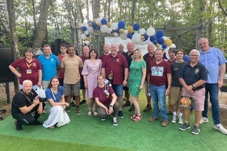 Liskeard town councillor Simon Cassidy (far right) pictured with the Cornwall and Devon Sending love to Ukraine team and other volunteers