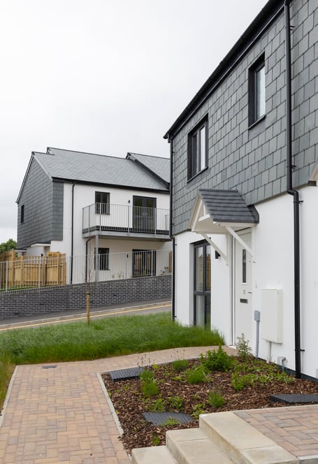 The new homes at Urban Terrace, Callington, have been completed and the first residents have been able to move in