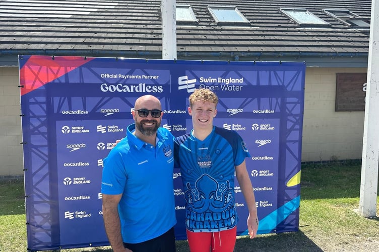 Matthew and his coach Jason