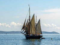 Westcountry ketch Bessie Ellen visits Cornwall on Birthday tour