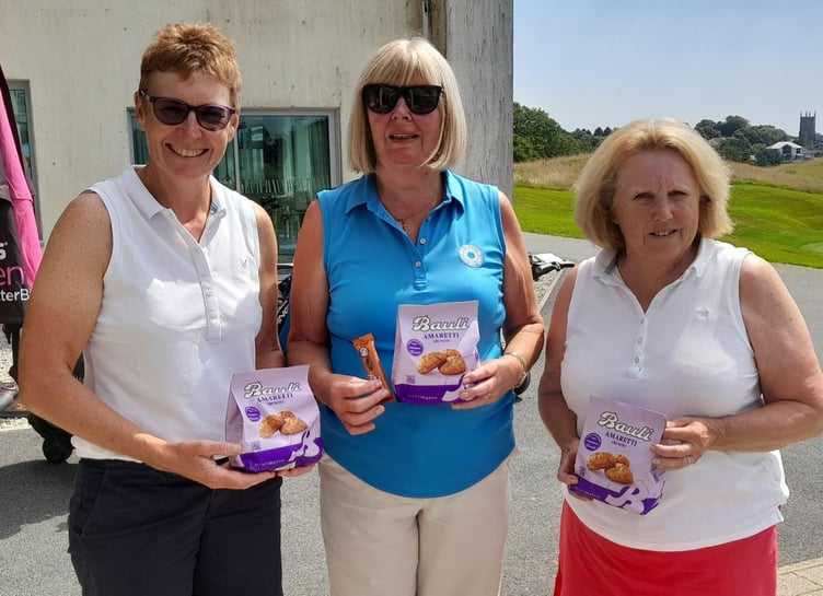 The winners of the fun day. From left: Sam Peach, Roxy Smith and Pam Hughes.