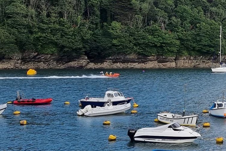The Fowey inshore lifeboat goes to one of the incidents. Picture: Fowey RNLI