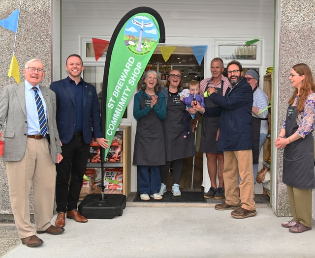 Village celebrates successful opening of community shop 
