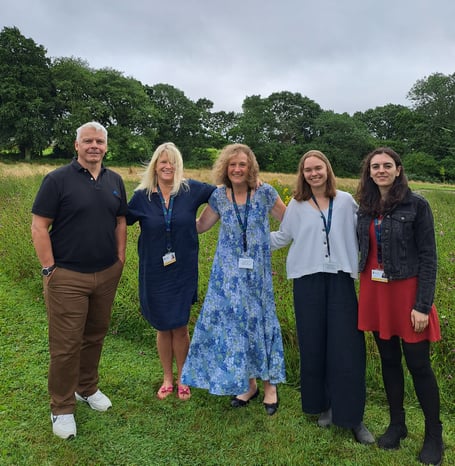Paul Critchley, Jo Hamley, Tracy Wilson, Cara Bache-Jeffreys and Lucy Hallett  