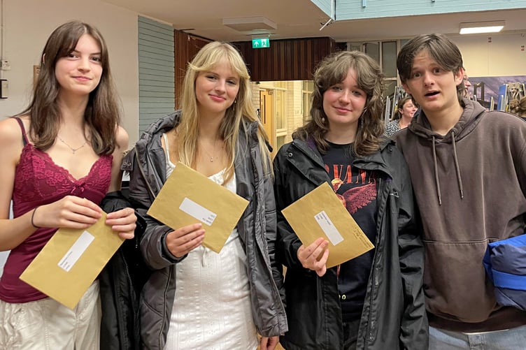Record-high results greeted students at Saltash as their GCSE results came through.