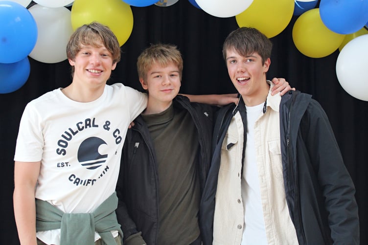 Excellent GCSE success for Liskeard School students celebrating their results.