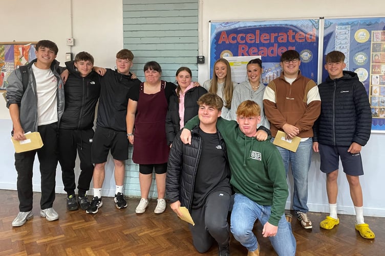 Sixty students took home grades giving them a positive progress score compared to their KS2 results, says school.