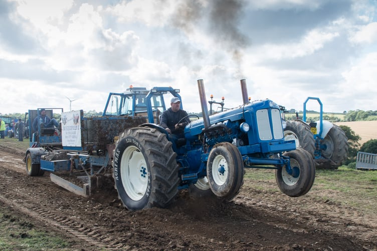 Showing the power of the tractor. (Picture: Chris Bowden)