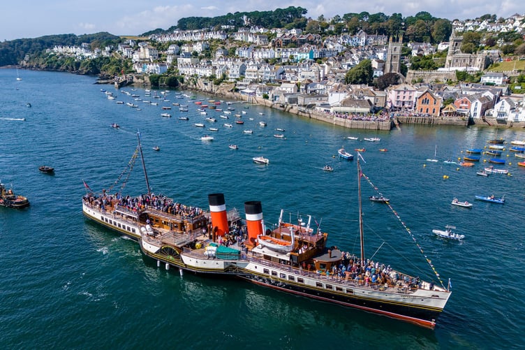 The Waverley sailed into Fowey and attracted much attention. Picture: Paul Williams