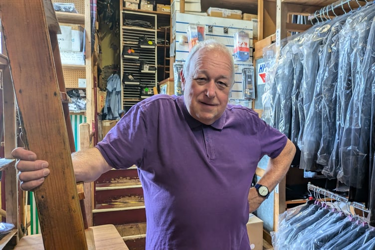 MARTIN Gilbert at his shop in Liskeard