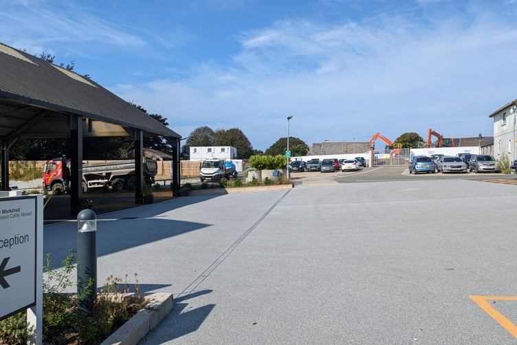 LISKEARD'S former Cattle Market. Parking during the current phase of construction has been limited, and businesses say they've been affected
