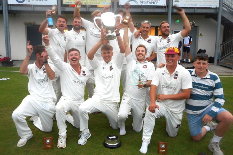 Penzance celebrated a fourth title in five years last summer. Picture: Cornwall Cricket League