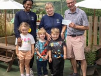 Looe boat owners gift money from tide table sales to local nursery

