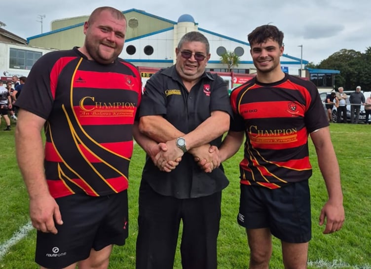 Alex Kendall, pictured right, kept up his fine start to the season on Saturday with two tries at St Austell Seconds in Counties Two Cornwall. Picture: Liskeard-Looe RFC