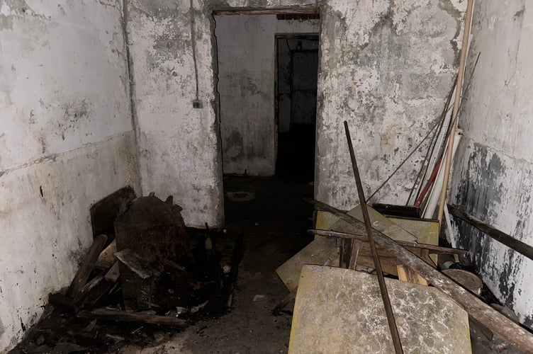 former bomb shelter near Torpoint