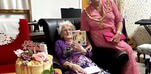 Gran celebrates 100 years with visit from Saltash mayor