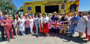 Looe volunteers and Lions Club take ambulance and aid to Ukraine