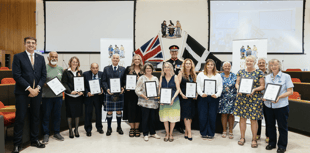 Saltash youth project volunteers accept King’s Award honours