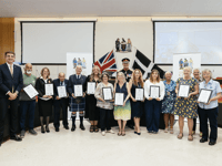 Saltash youth project volunteers accept King’s Award honours