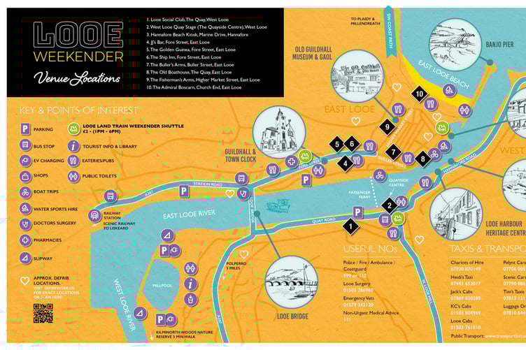 Looe weekender map