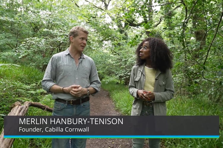Founder of Cabilla Cornwall speaking in the film about the difference Wildanet’s activity is making in Cornwall.