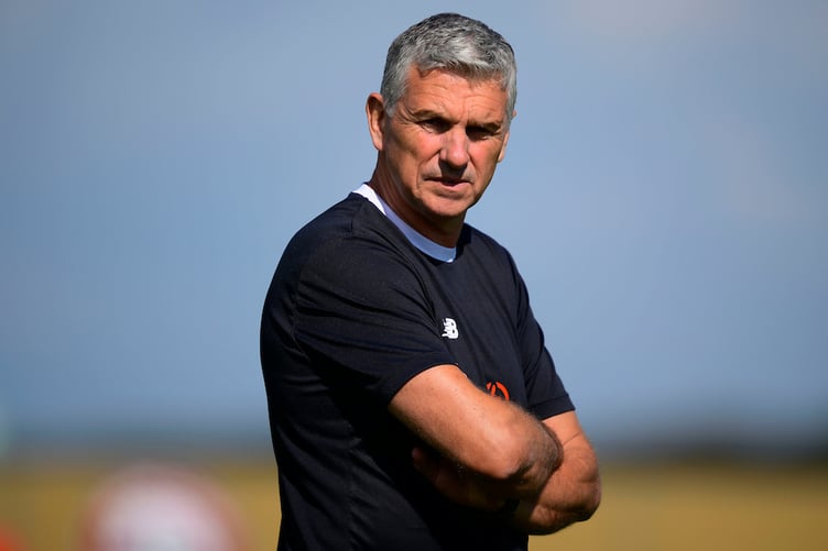 City boss John Askey refused to criticise his players despite conceding twice in stoppage-time. Picture: Phil Mingo/PPAUK