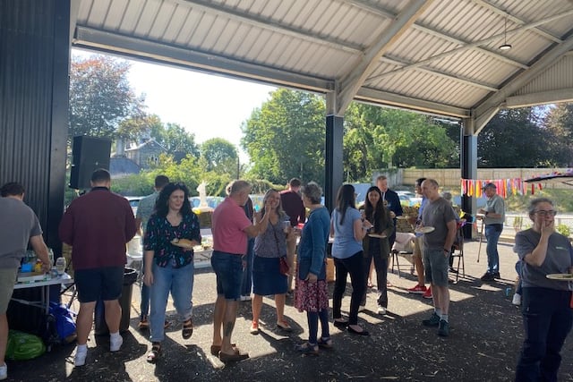 Professionals using the shared space at Liskeard's Workshed got together for a barbecue to celebrate the building's first anniversary