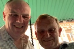 Simon met up with Liskeard man Duncan Stroud, who lives with his wife in Kyiv. The pair had a video call with Duncan's family in Cornwall.