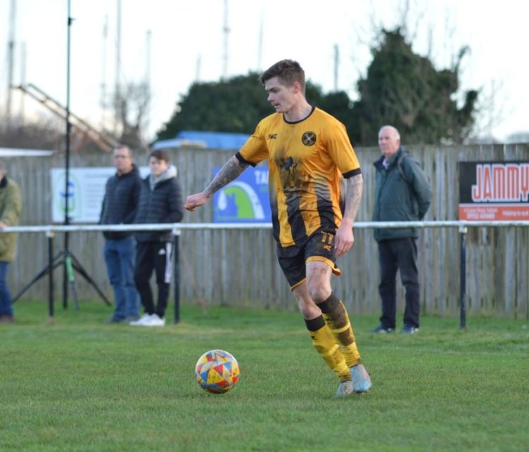 Gary Hird made a goalscoring return to the Torpoint squad on Saturday after rejoining from league rivals St Blazey. Picture: Torpoint Athletic AFC